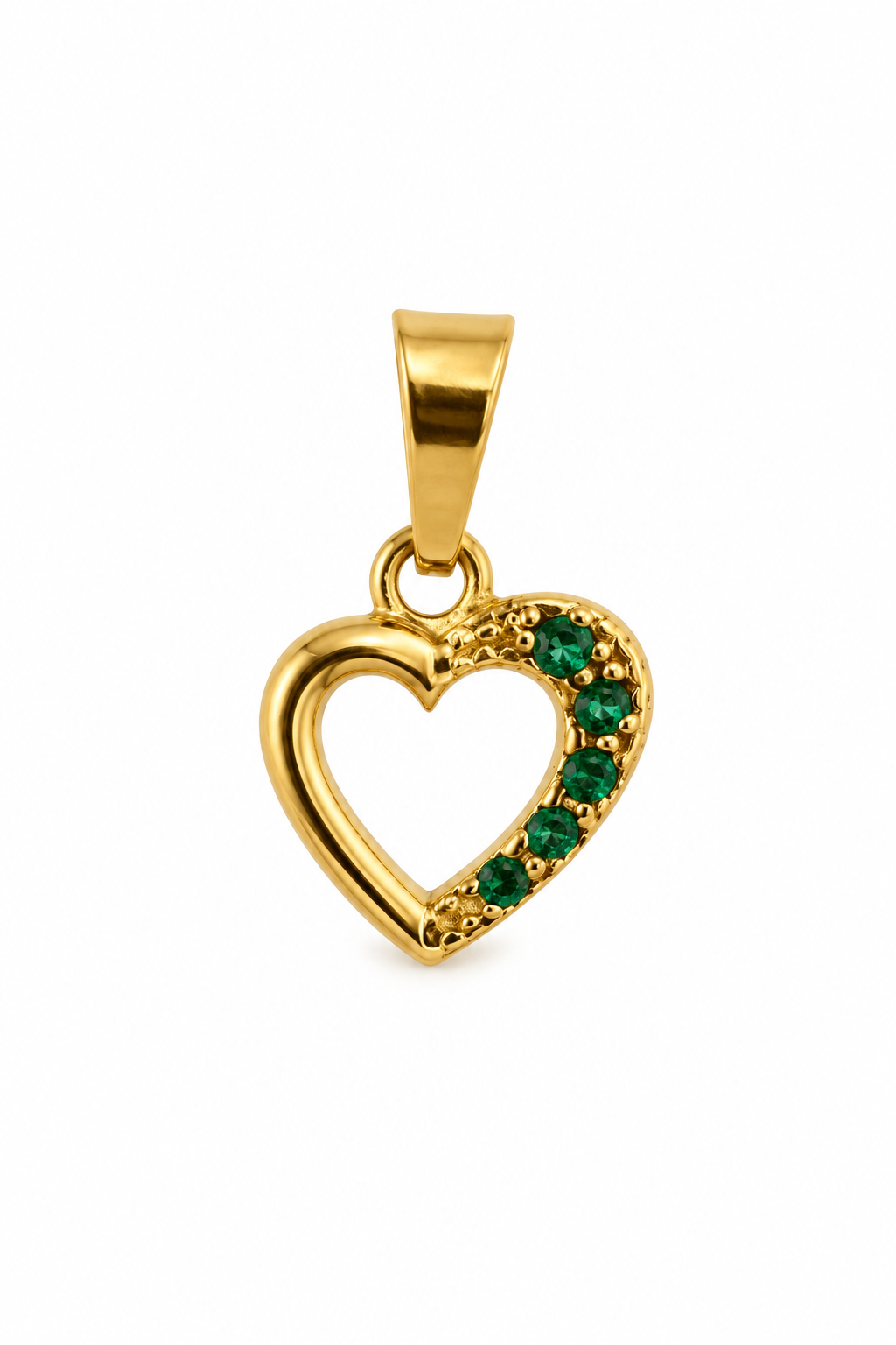 Dije Corazón esmeralda