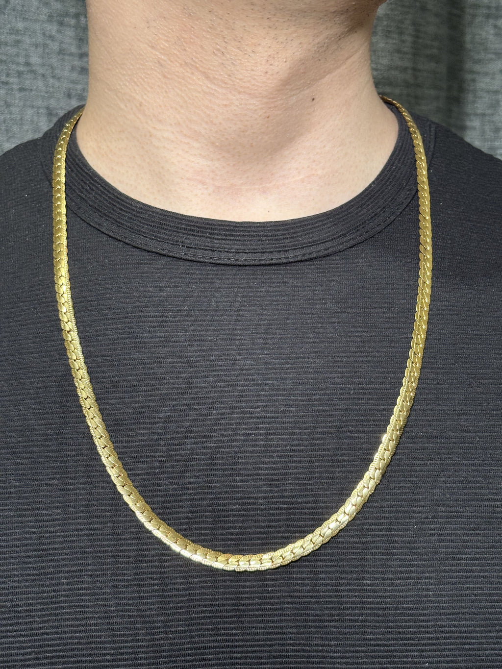 Cadena de hombre Grabada